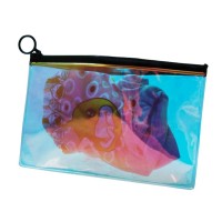 New Design Eco friendly Popular Custom PVC Holographic Clear Ziplock Plastic Bag